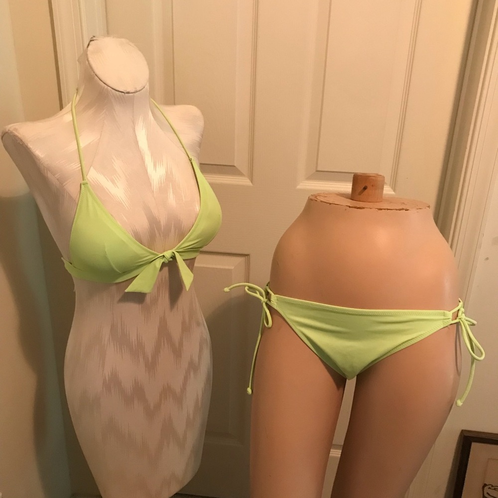 Victoria’s Secret bikini lime s/m worn 1x for photo $108